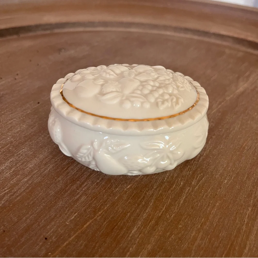 Lenox Fruit Of Life Ceramic Trinket Box